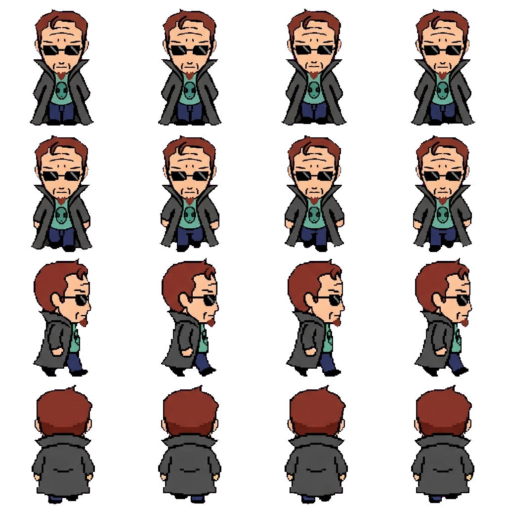 Postal Dude movement sprite