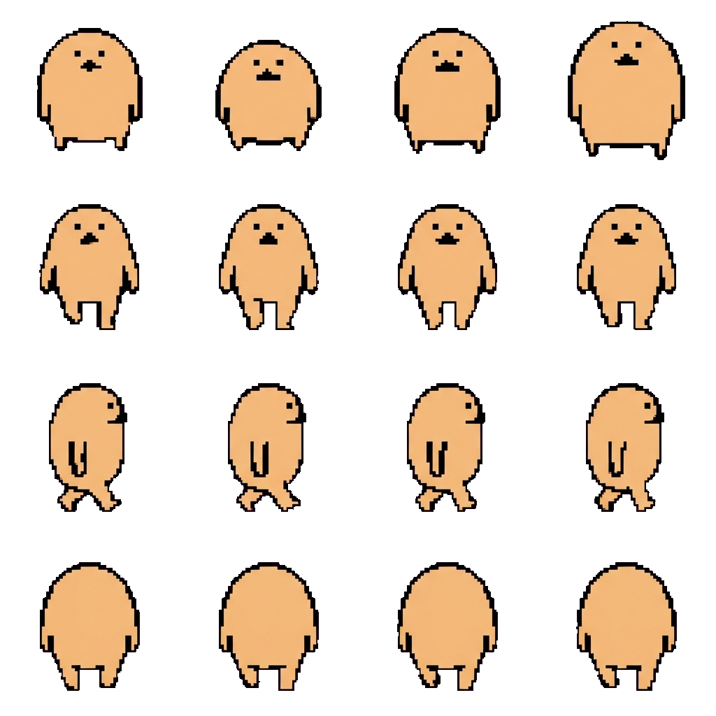 chicken nugget movement sprite