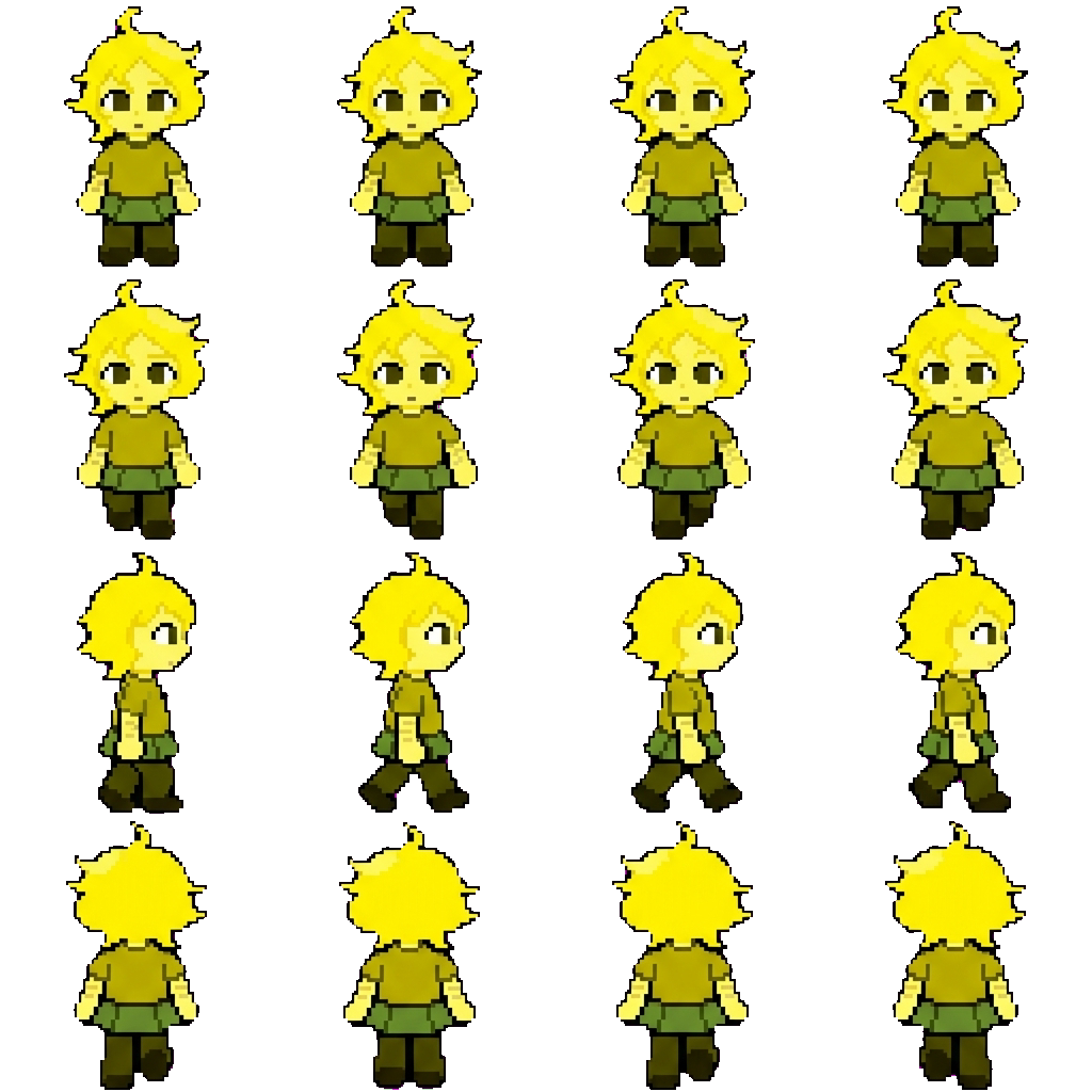 Yellow movement sprite