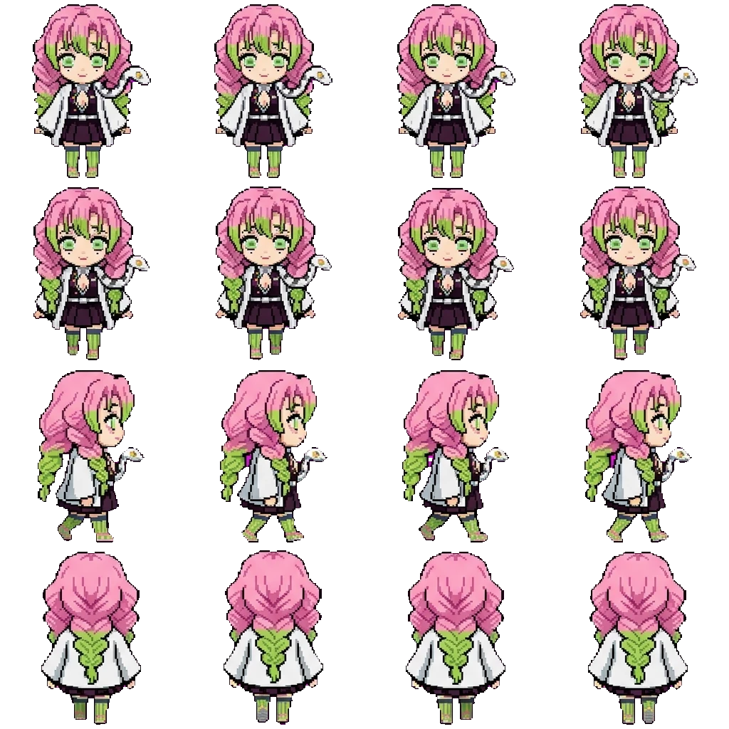 Mitsuri Kanroji movement sprite