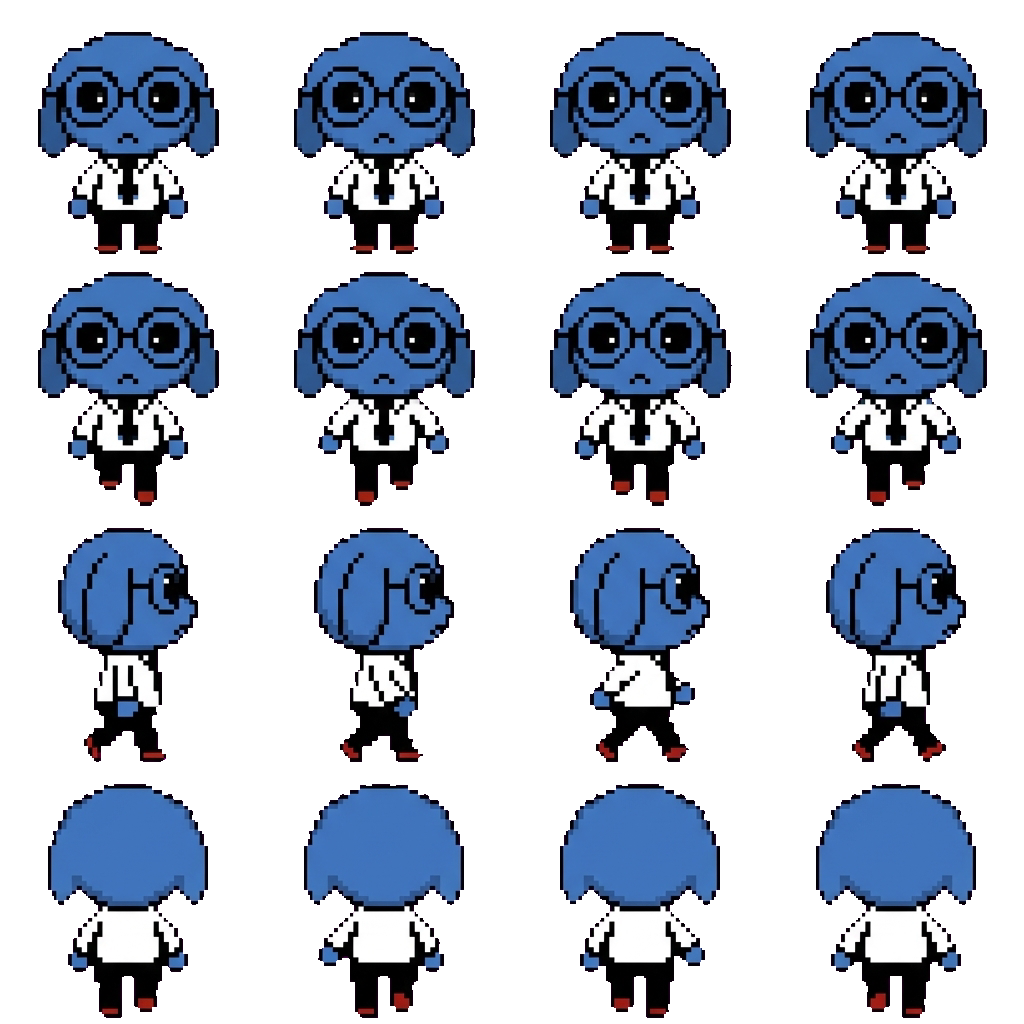 Secretary movement sprite
