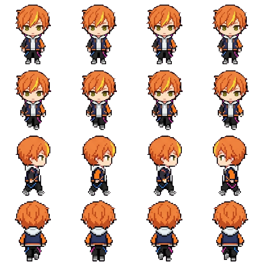 Akito movement sprite