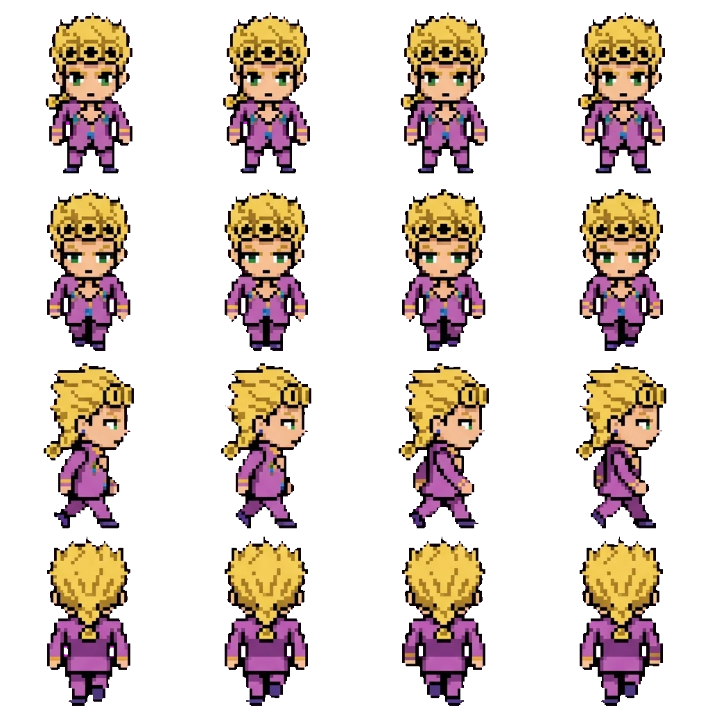 Giorno Giovanni movement sprite