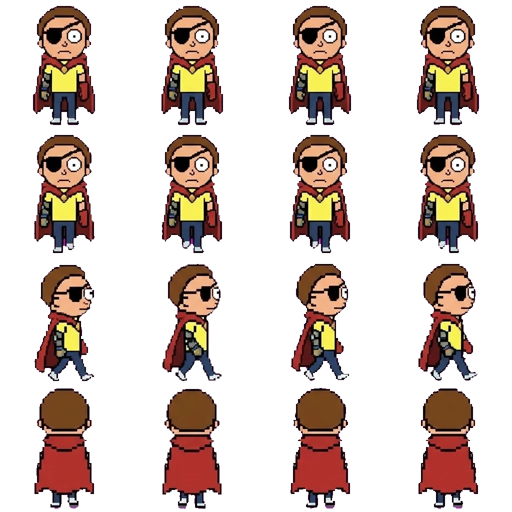 Evil Morty movement sprite