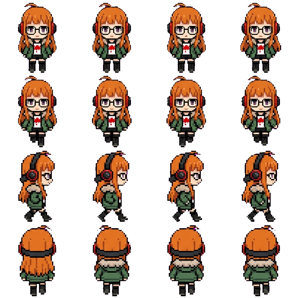 Futaba Sakura movement sprite