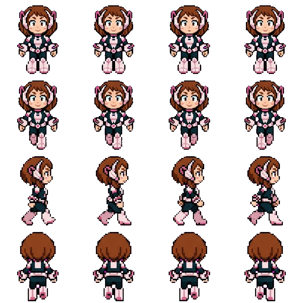 Ochako Uraraka (Uraviti) movement sprite
