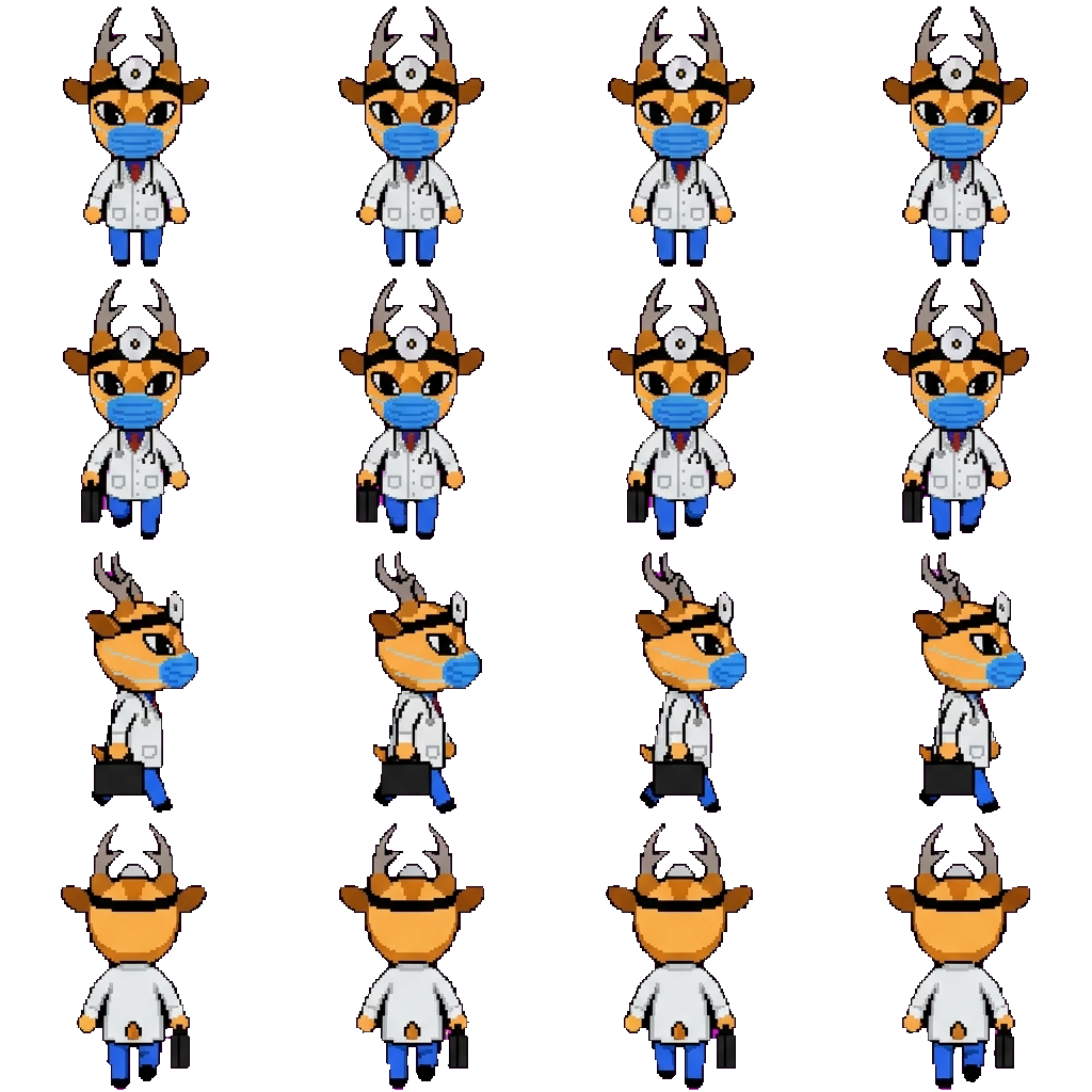 Dr Harlow movement sprite