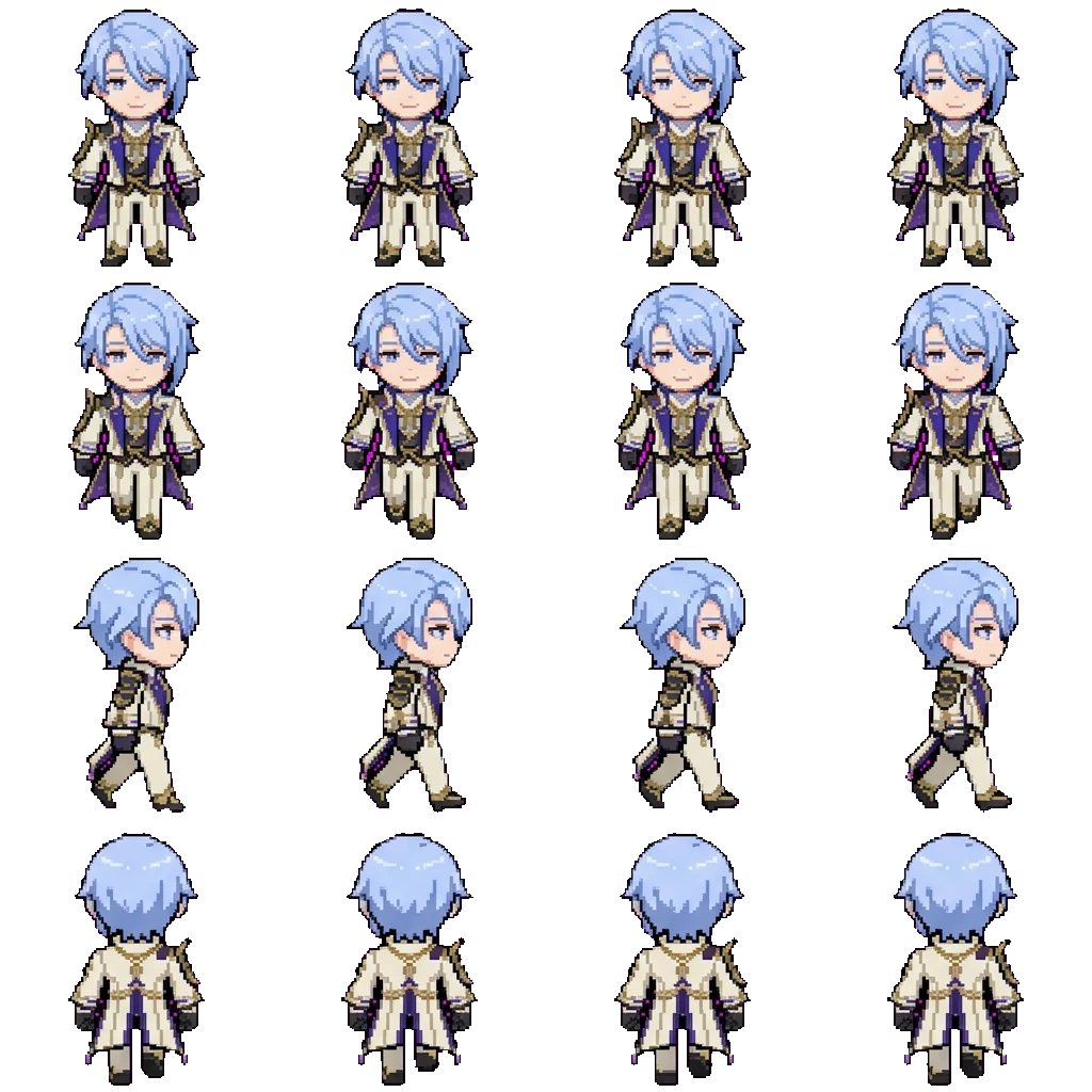 Kamisato Ayato movement sprite