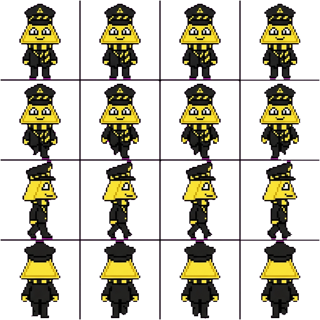 Warn movement sprite