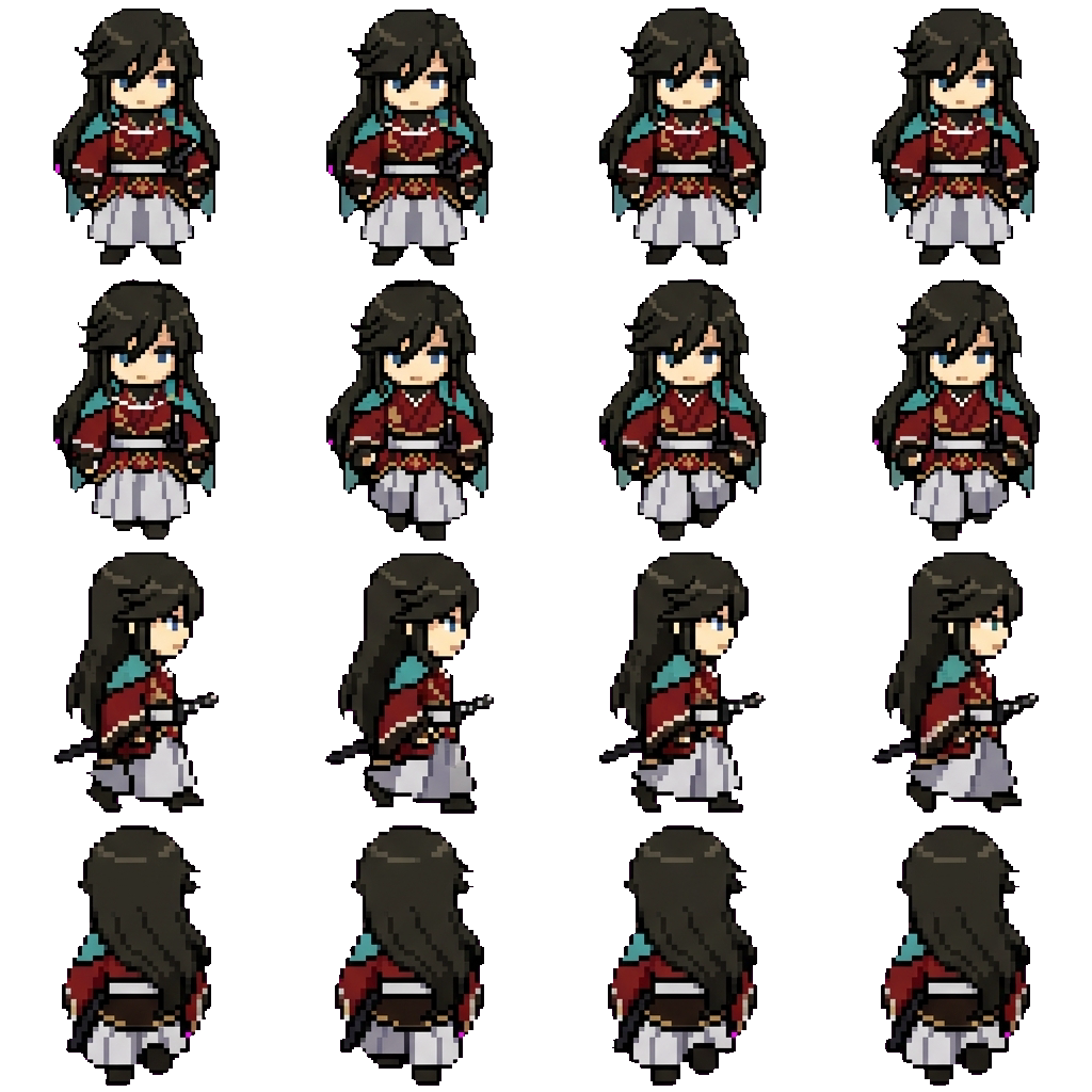 Izuminokami Kanesada movement sprite