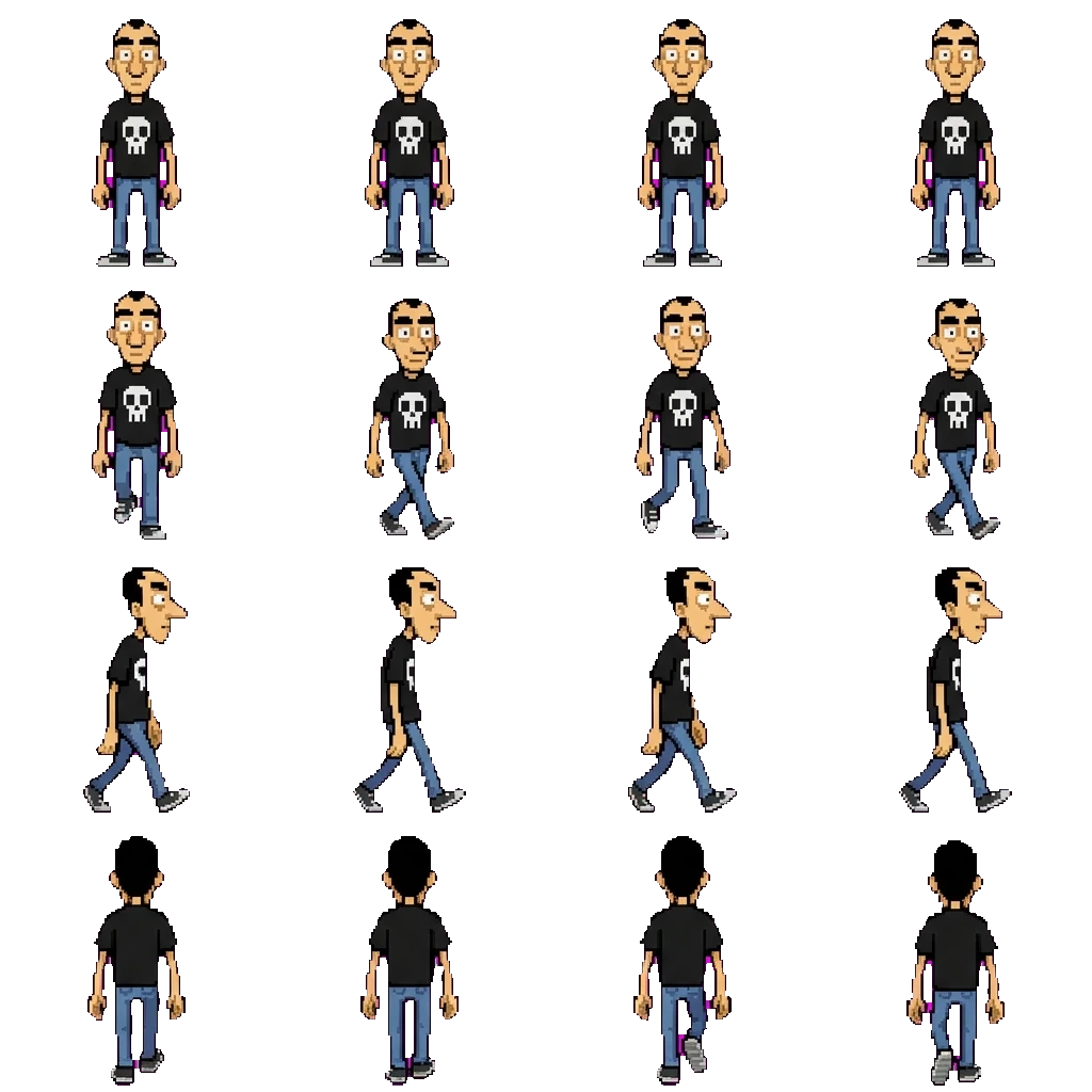Zerocalcare movement sprite