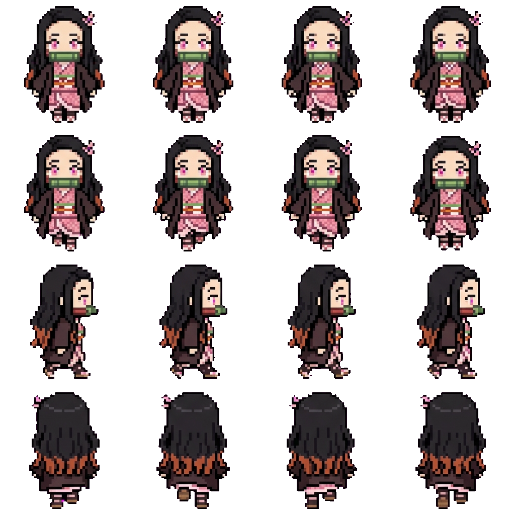 Nezuko kamado movement sprite