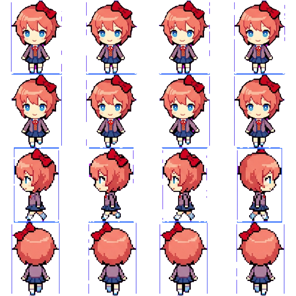 Sayori movement sprite