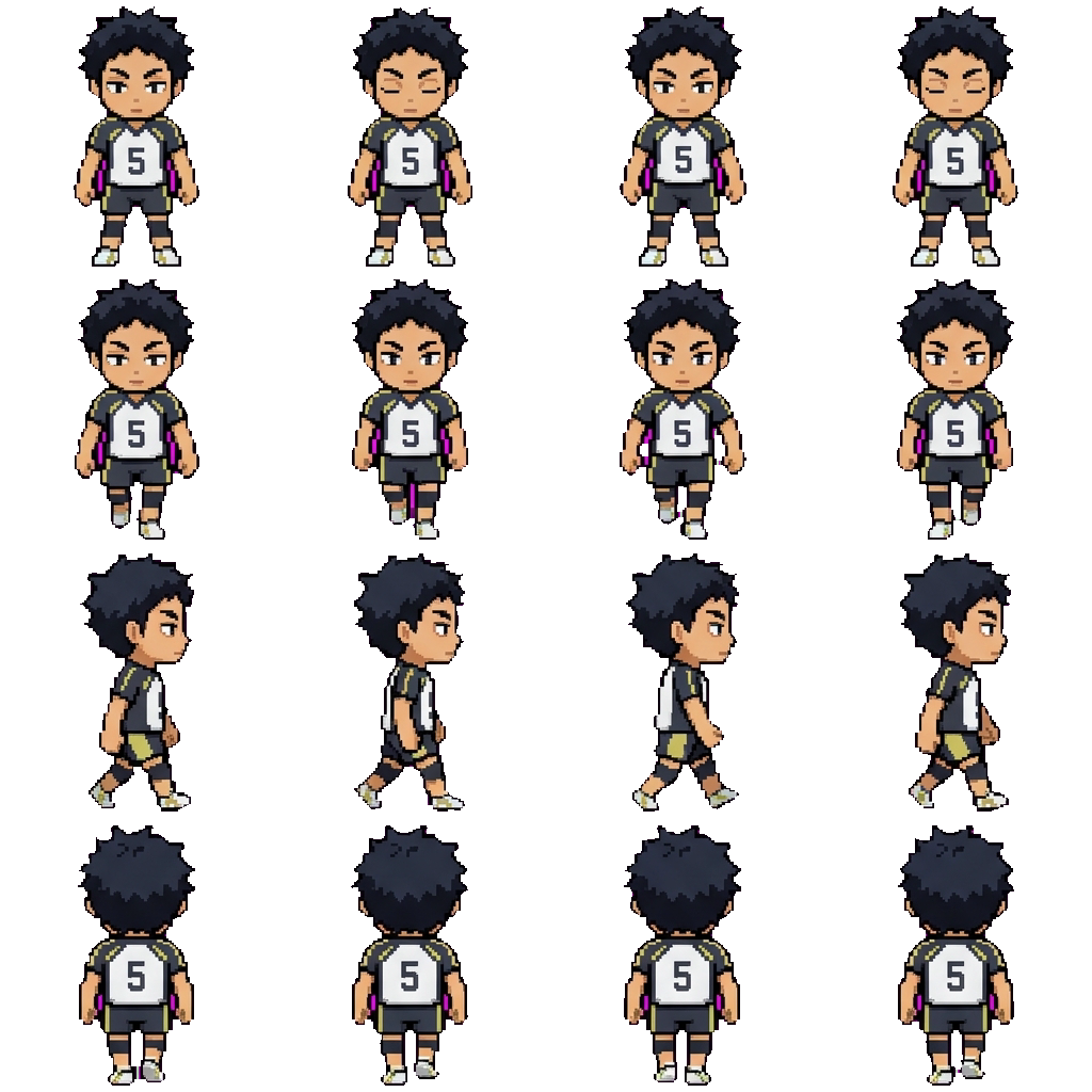 Keiji Akaashi movement sprite