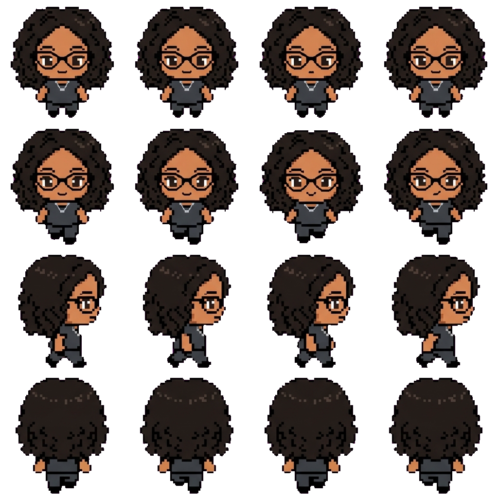 Inês movement sprite