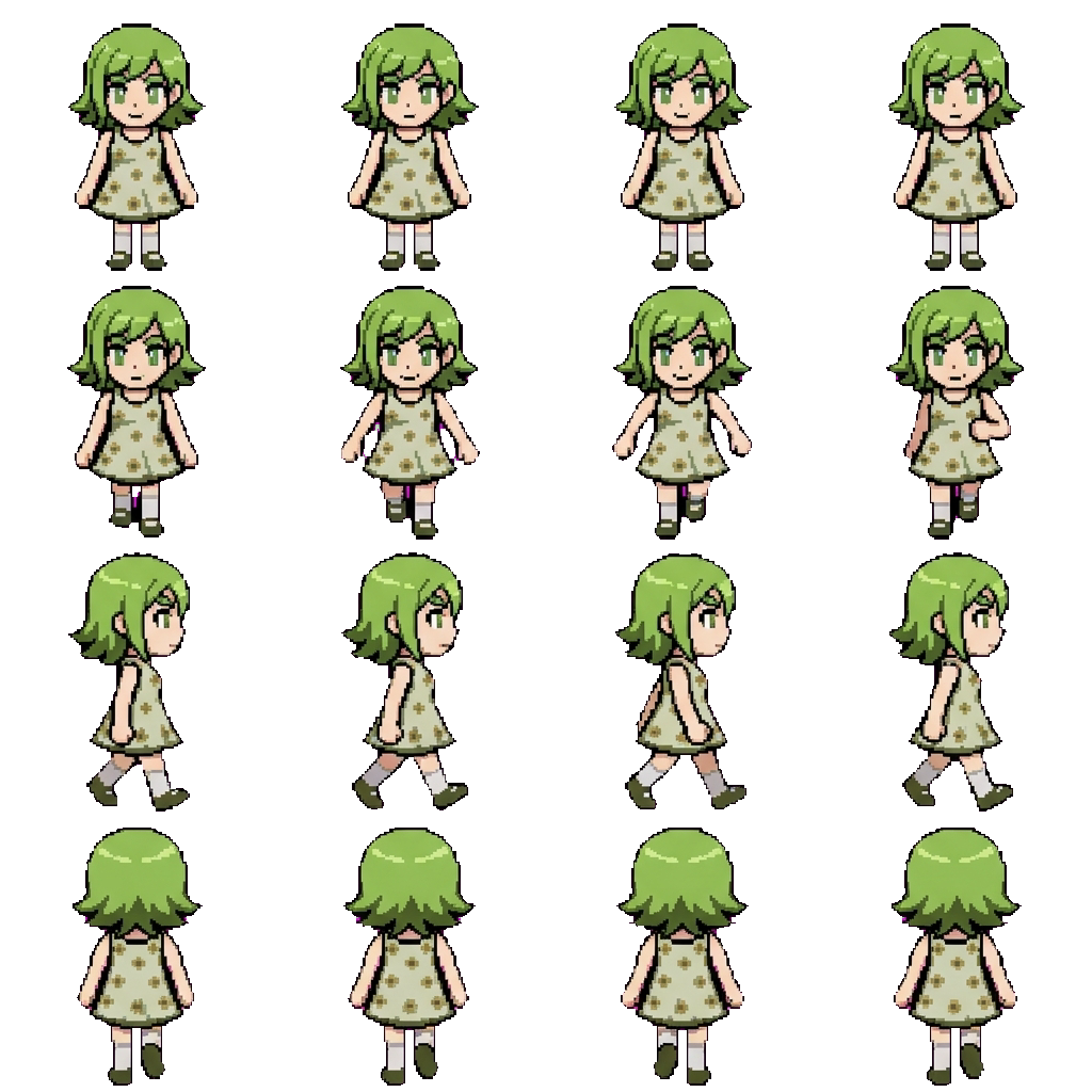 Floral movement sprite
