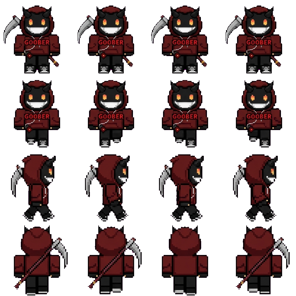 X demon movement sprite
