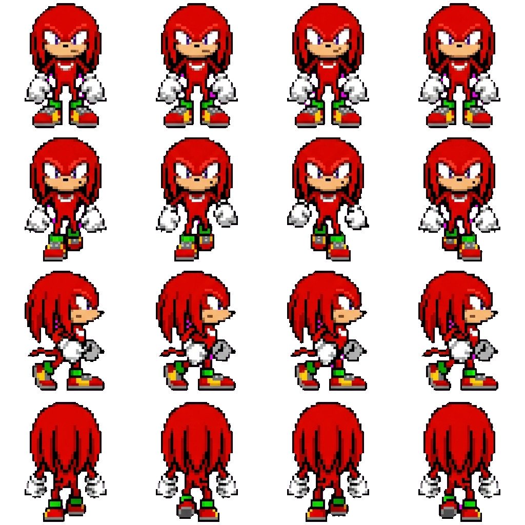 Knuckles movement sprite