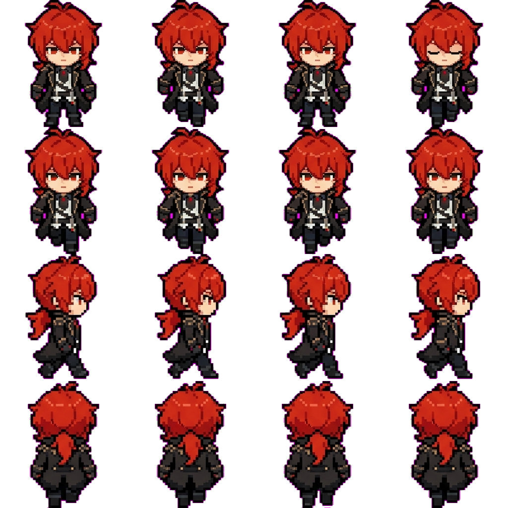Diluc movement sprite