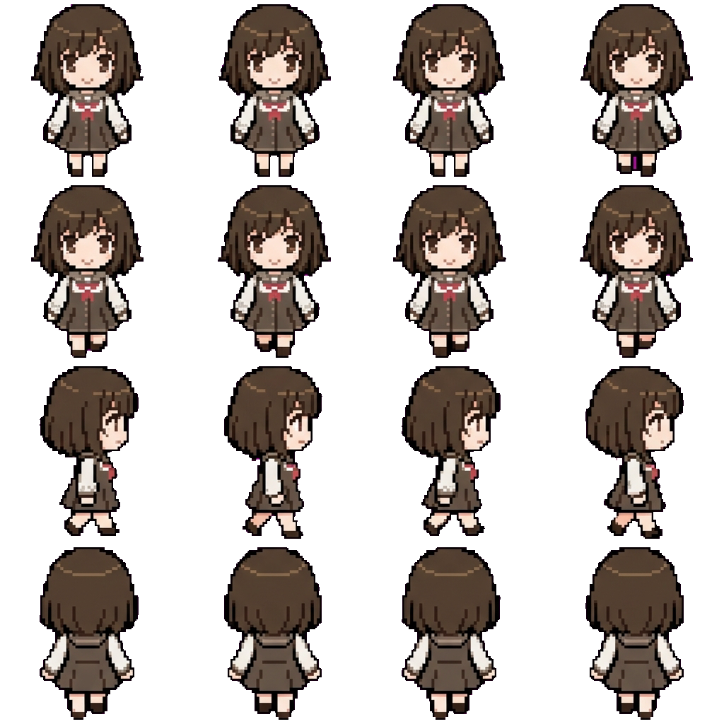 Nadeko Sengoku movement sprite