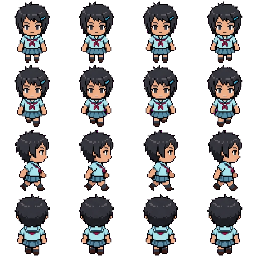 Asako movement sprite