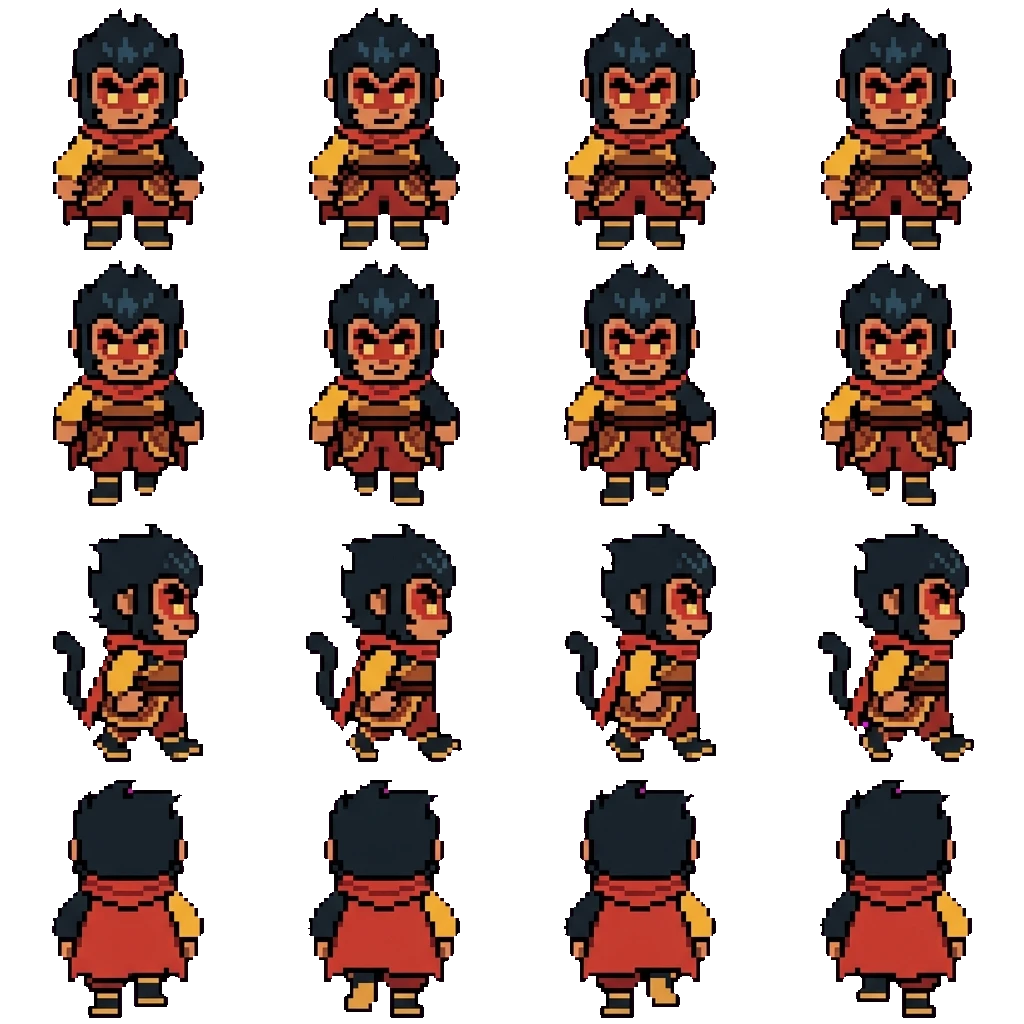 Macaque movement sprite