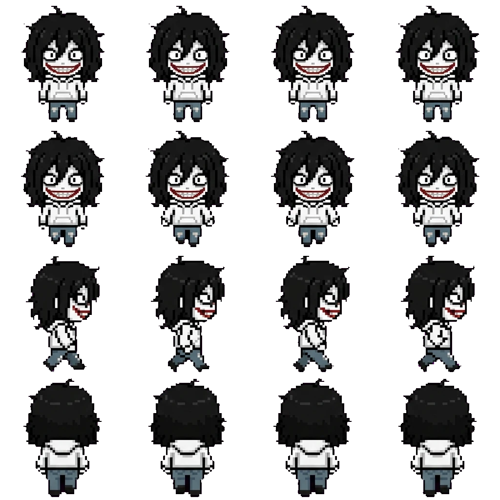 Jeff The Killer movement sprite