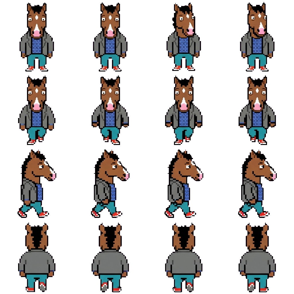 Bojack horseman movement sprite