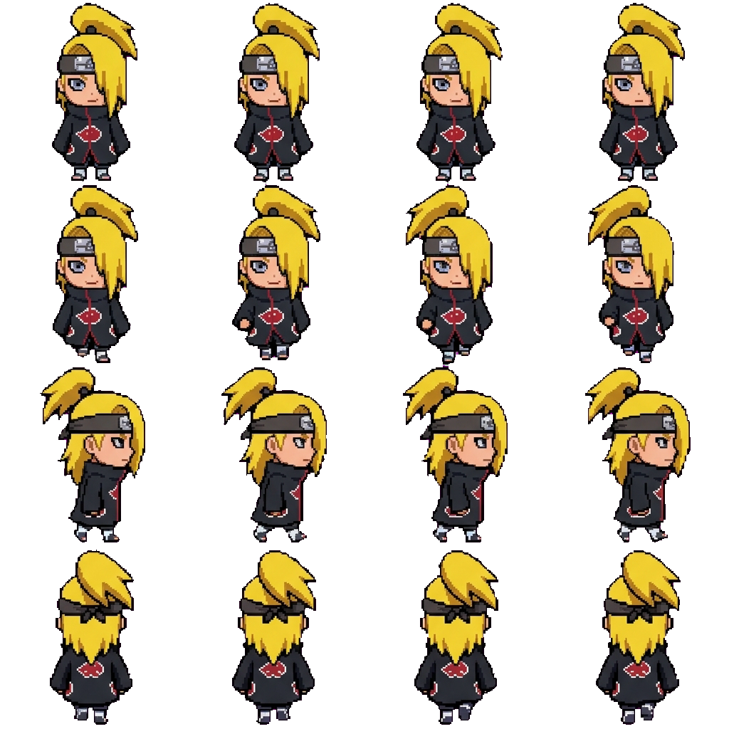 Deidara movement sprite