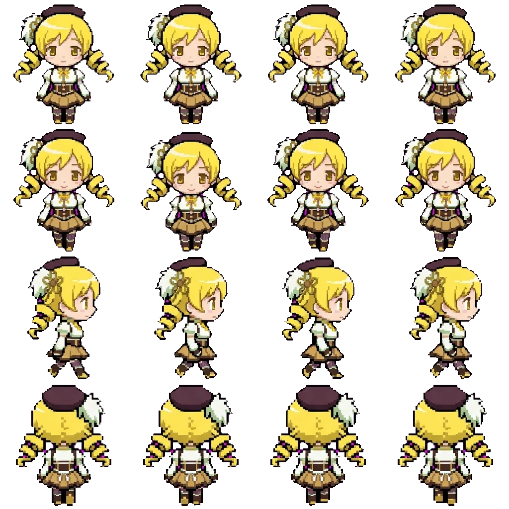 Mami Tomoe movement sprite