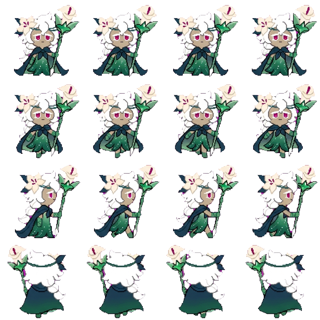 White lily cookie movement sprite
