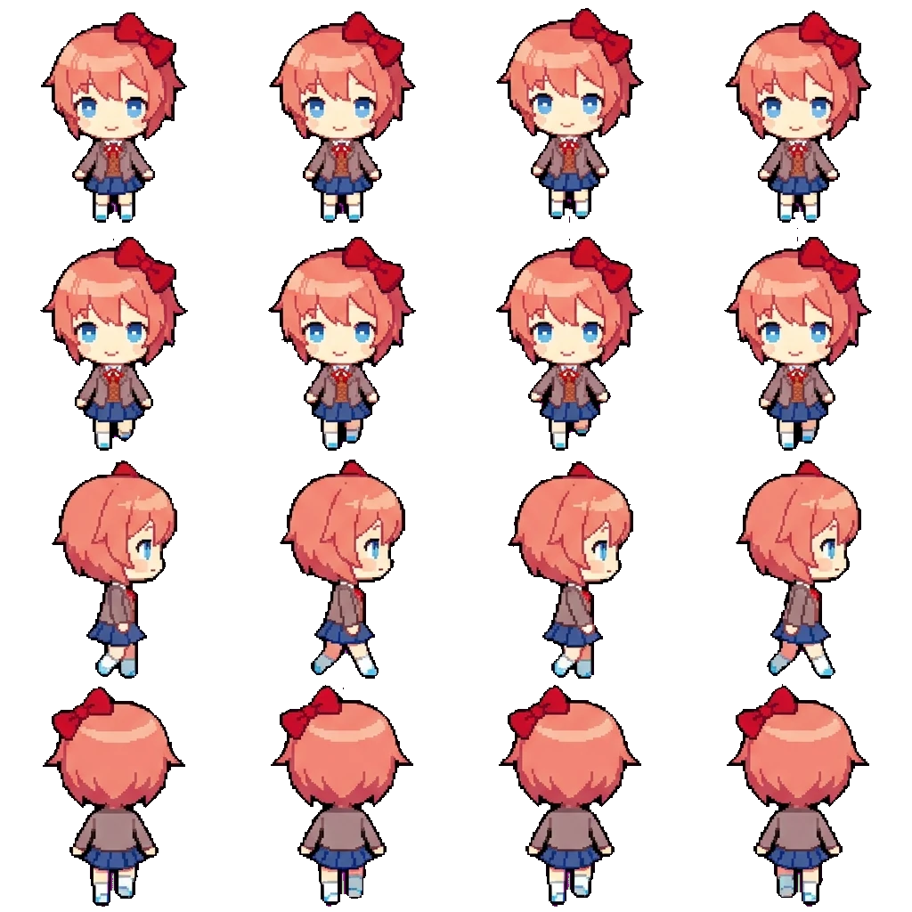 Sayori movement sprite