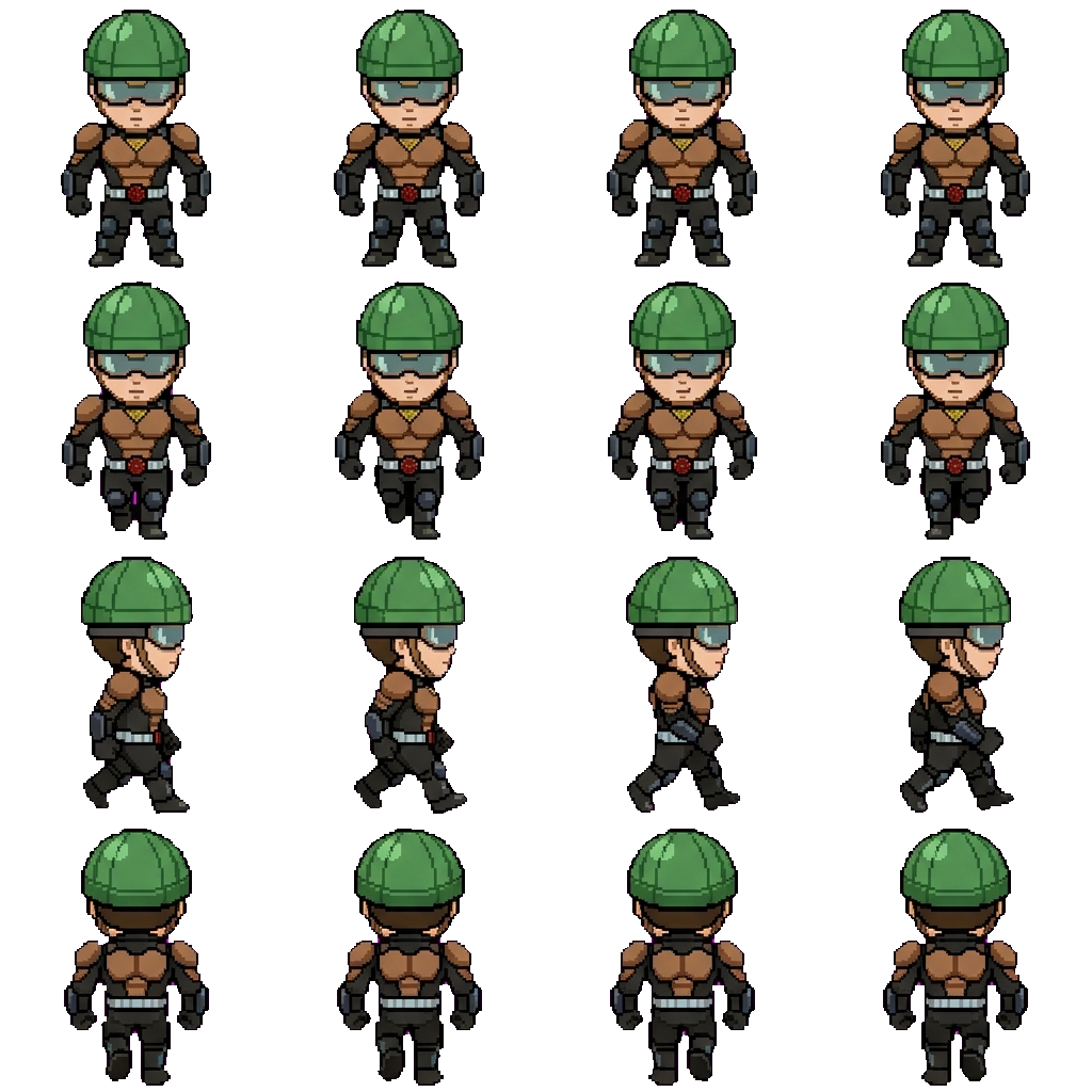Mumen Rider movement sprite