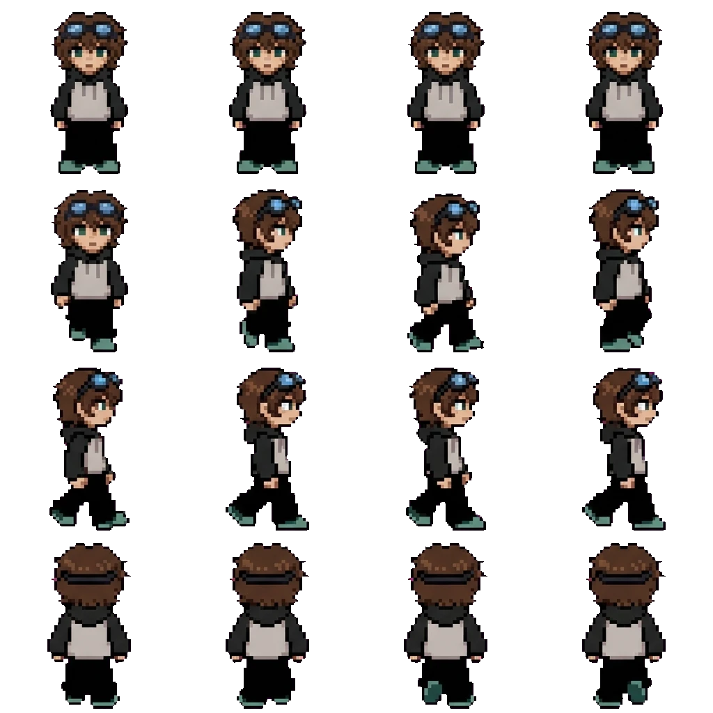 X-virus movement sprite