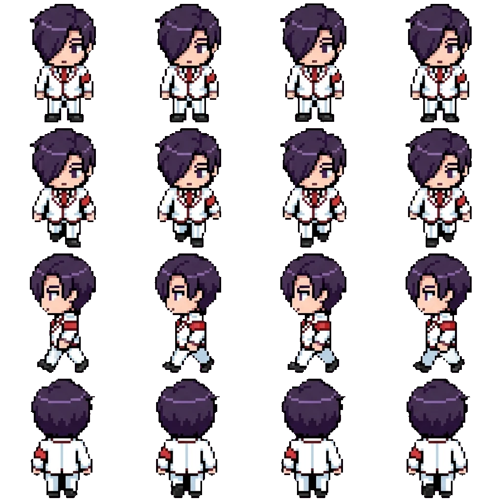 Daisaku Aragaki movement sprite