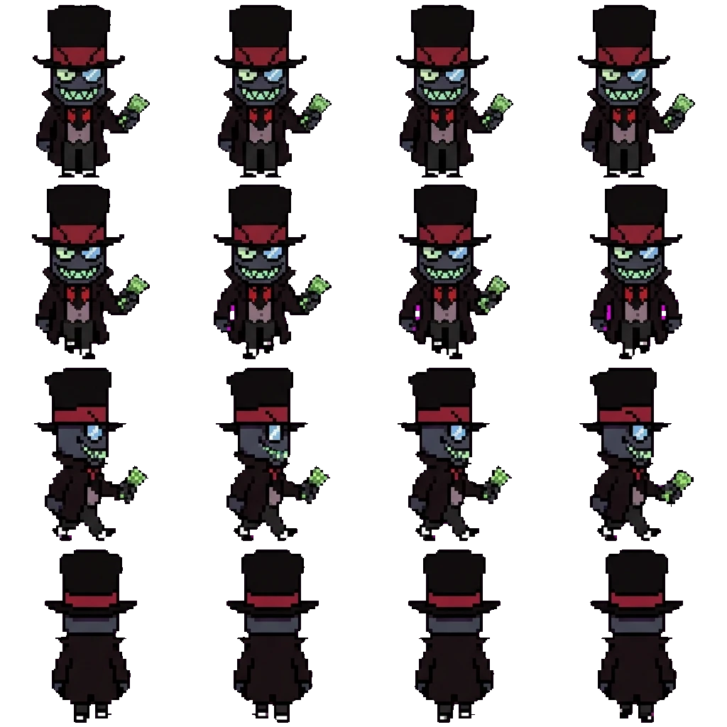 Black Hat movement sprite