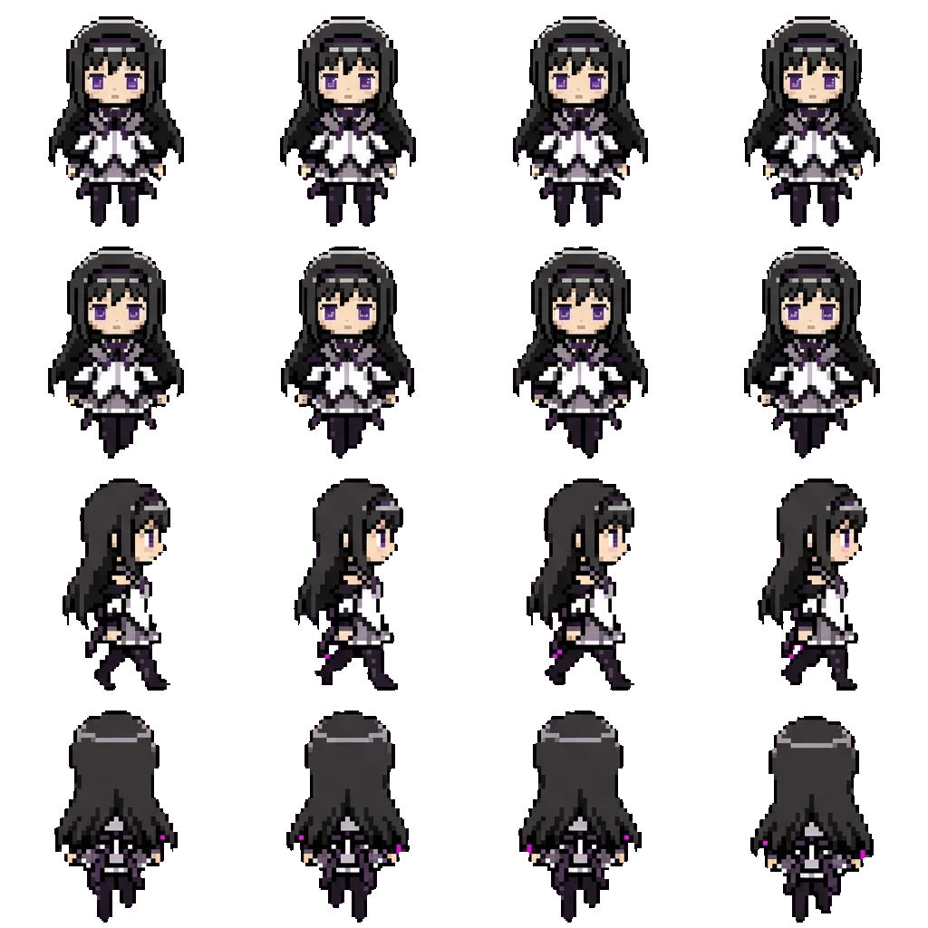 Акеми Хомура movement sprite