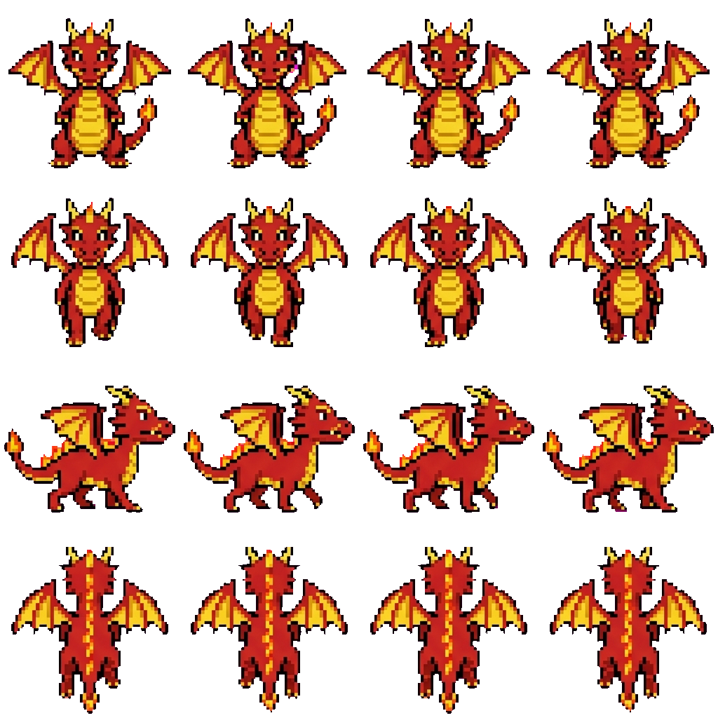 Big bro dragon movement sprite