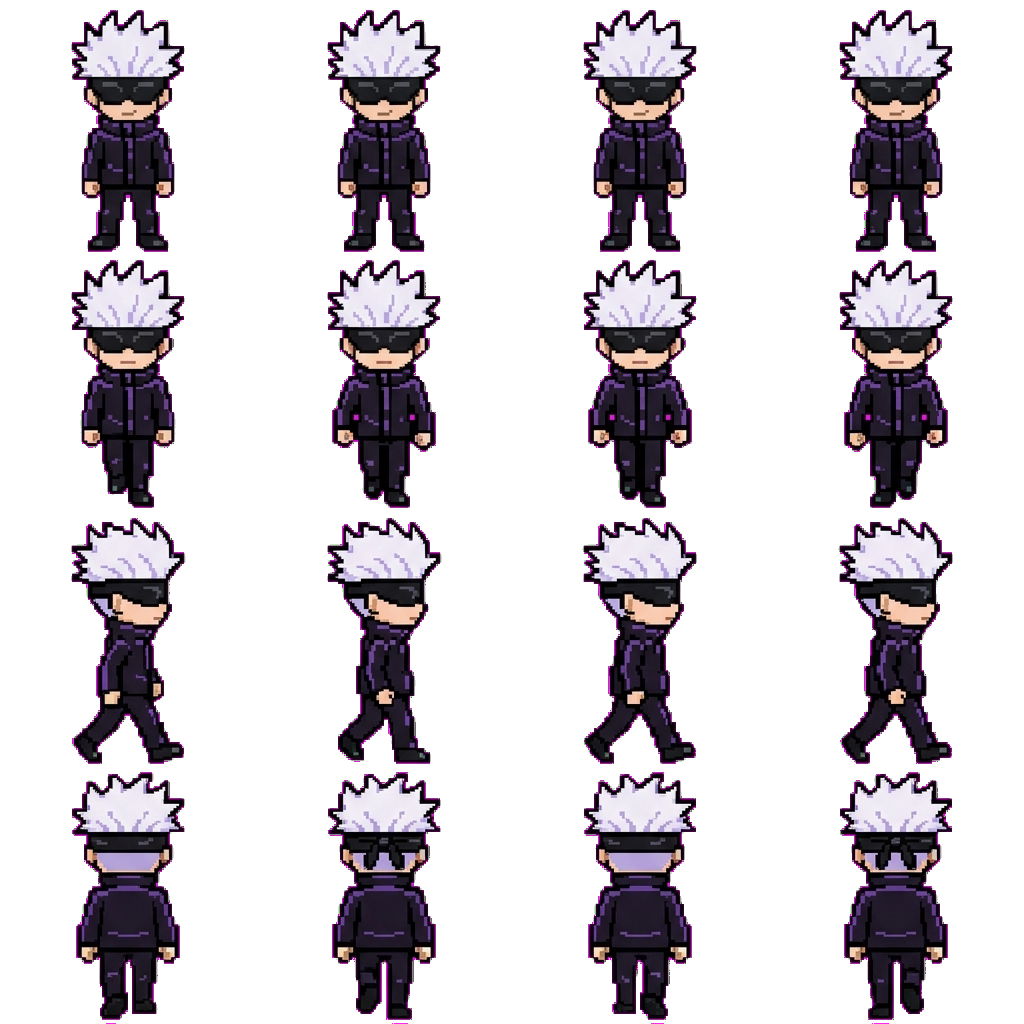 Satoru Gojo movement sprite