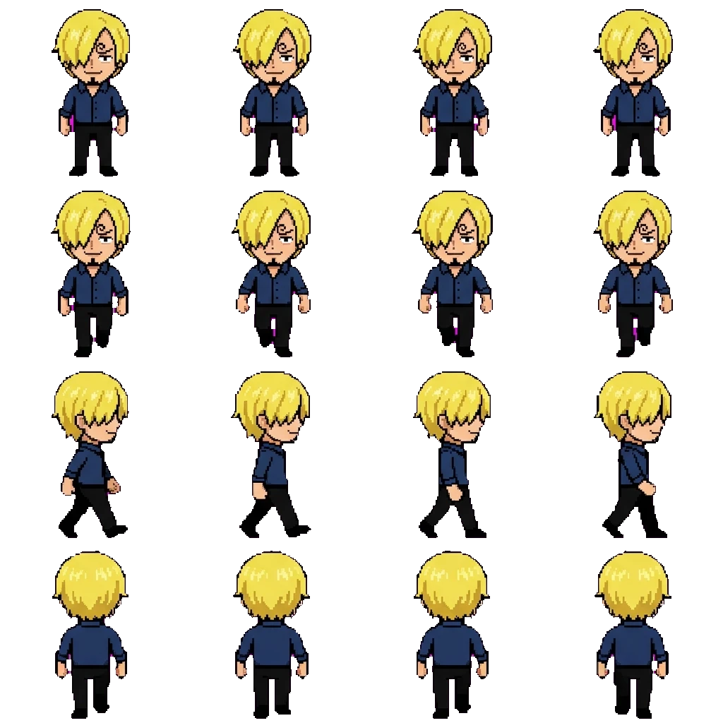 Sanji movement sprite