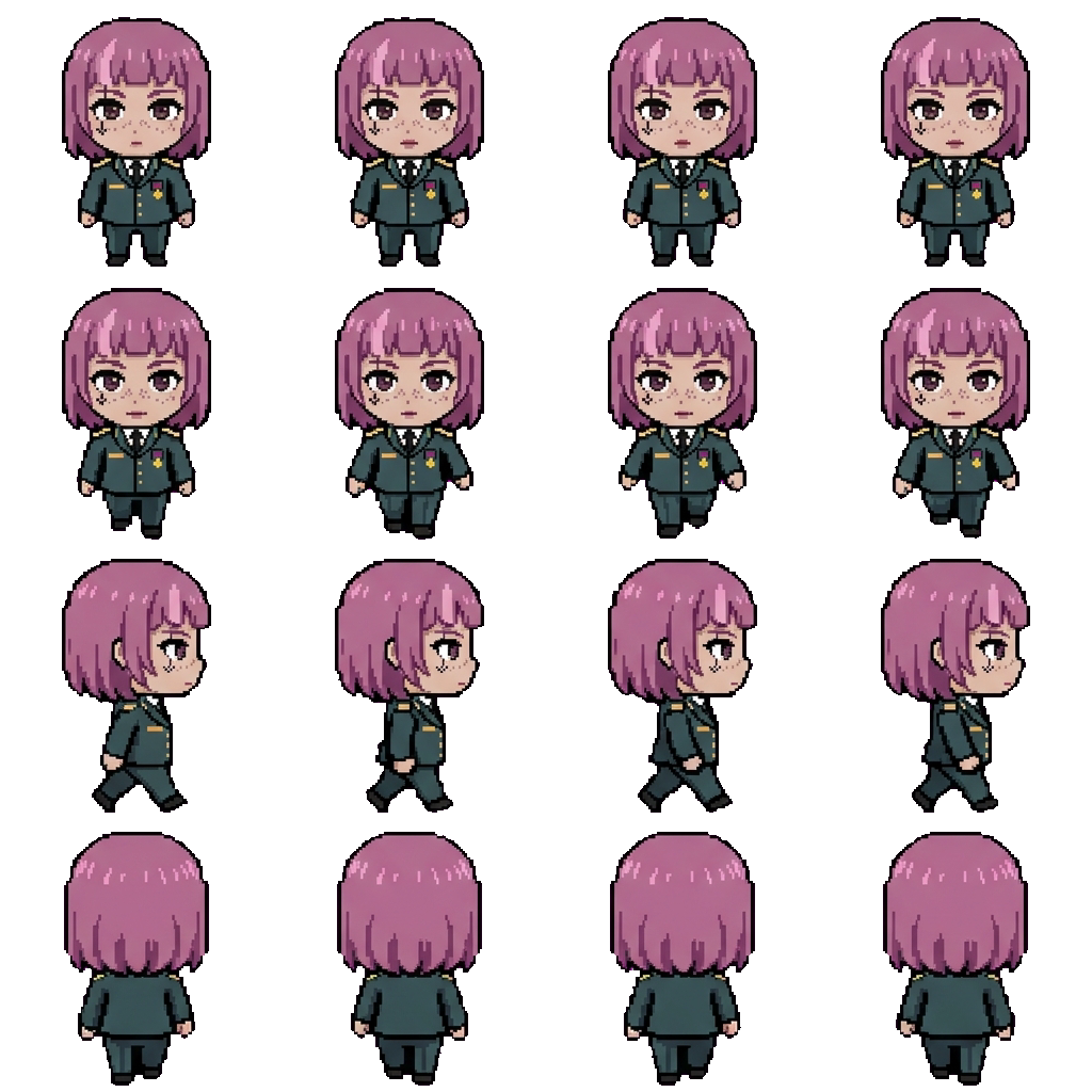 Ren Hoshizawa movement sprite