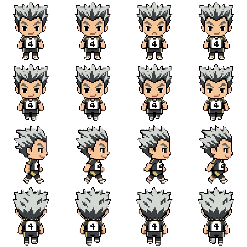 Koutarou Bokuto movement sprite