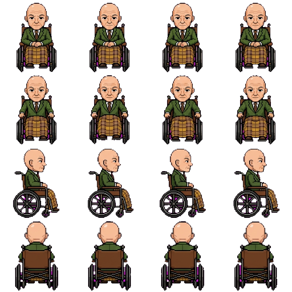 Professor X movement sprite