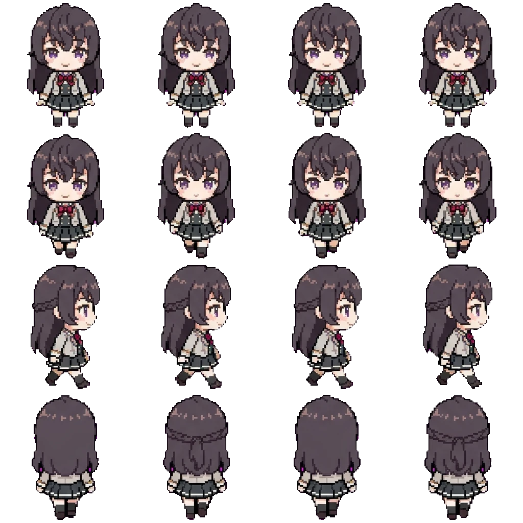 Yuki Suou movement sprite