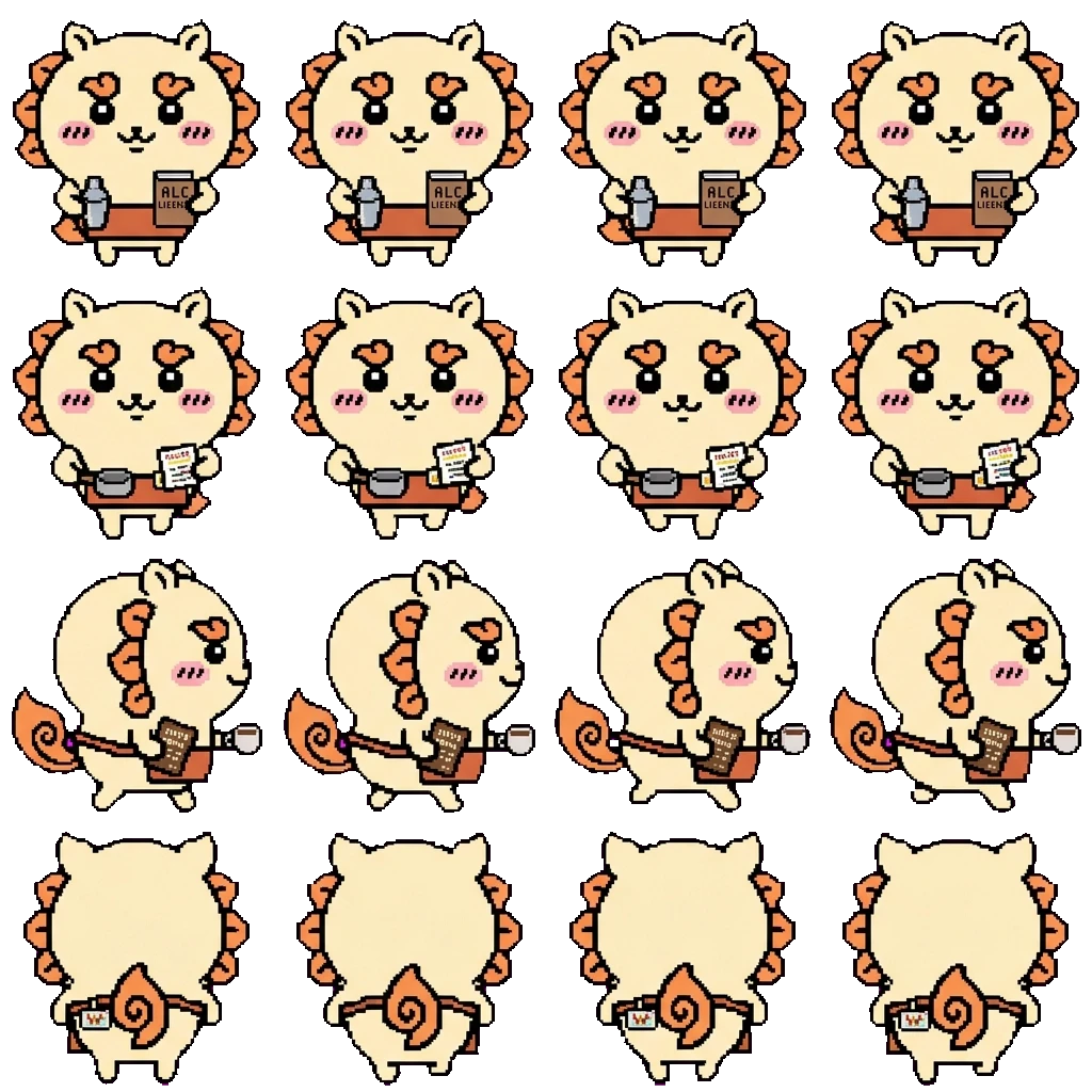 Shisa movement sprite