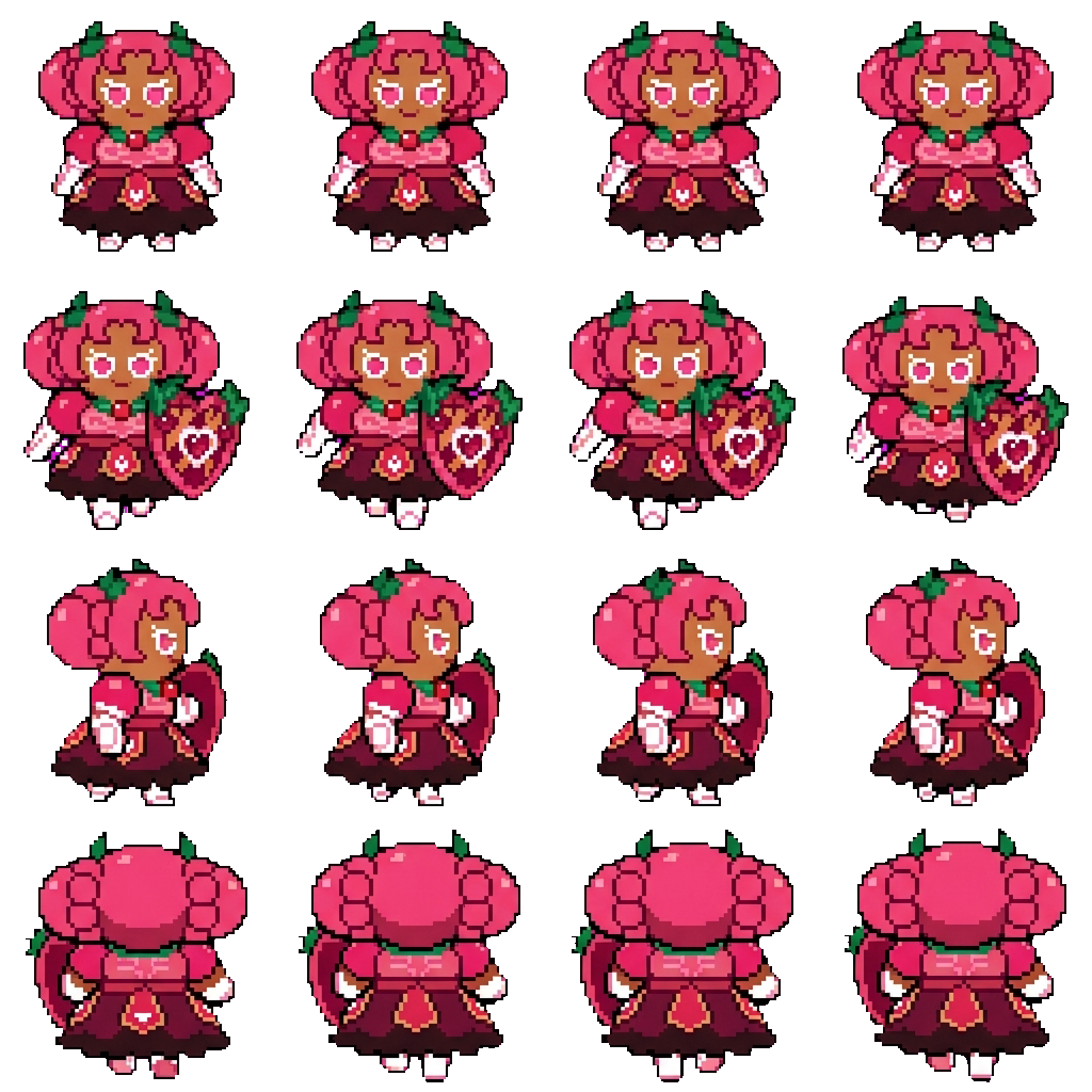 Hollyberry Cookie movement sprite