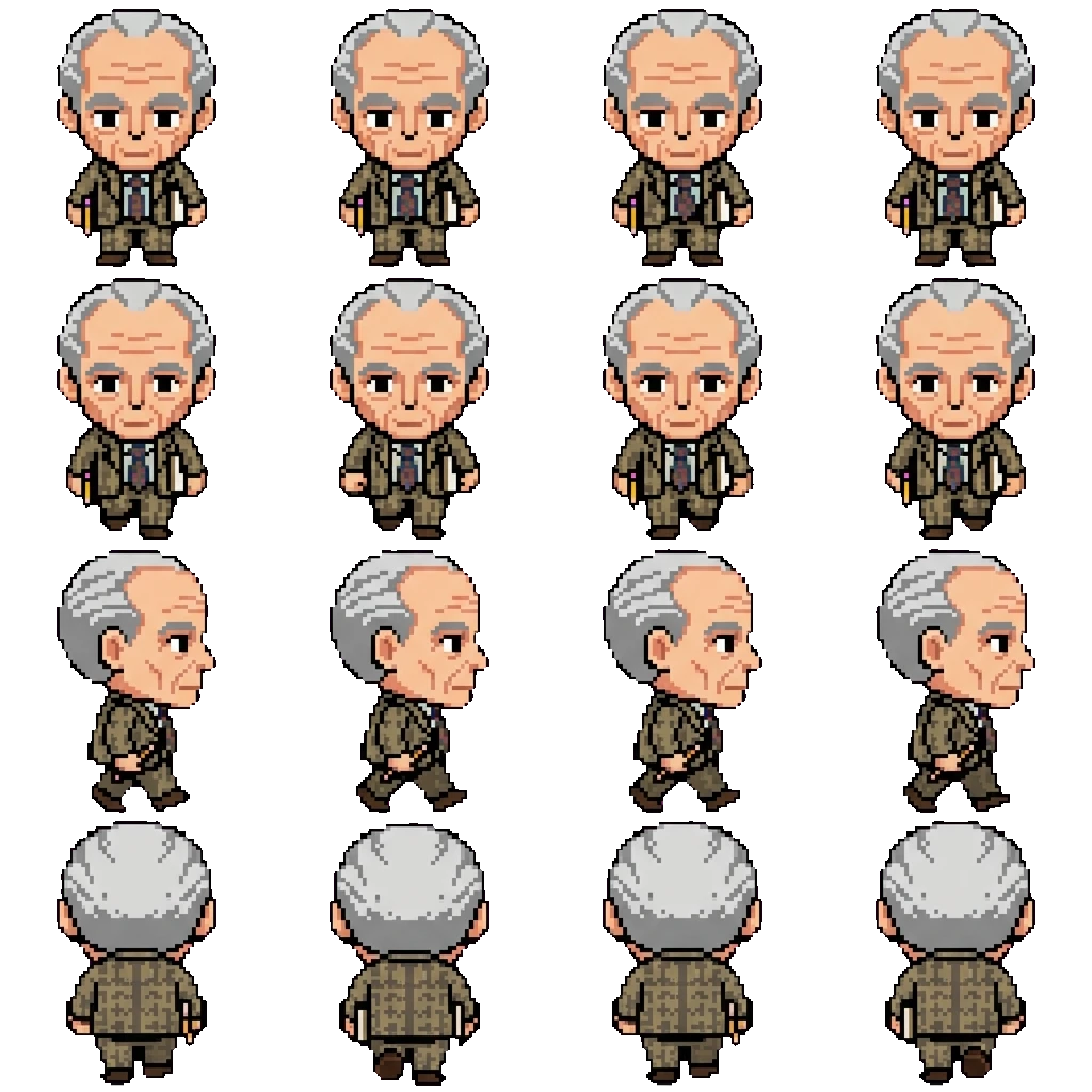 Anton Pieck movement sprite