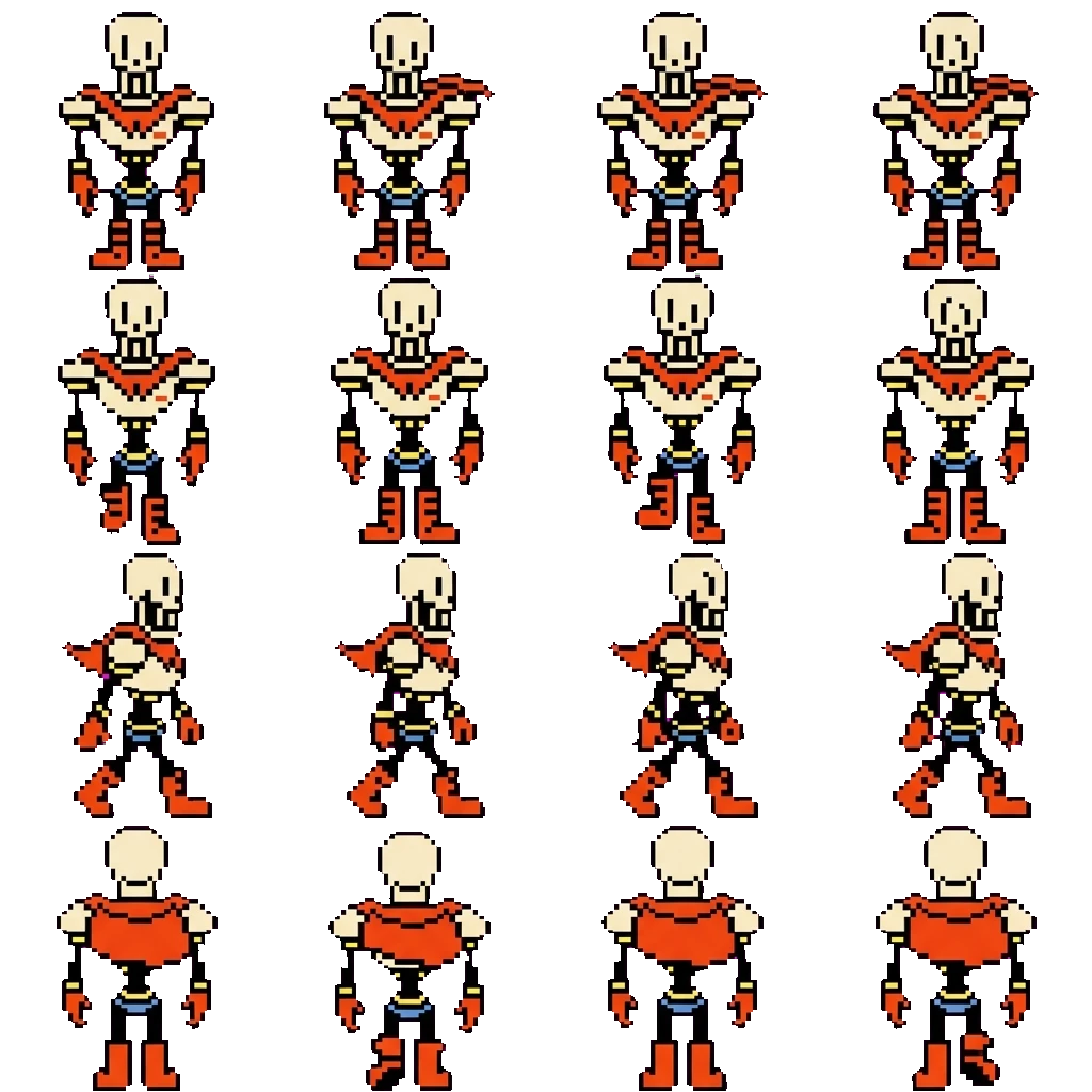 Papyrus movement sprite