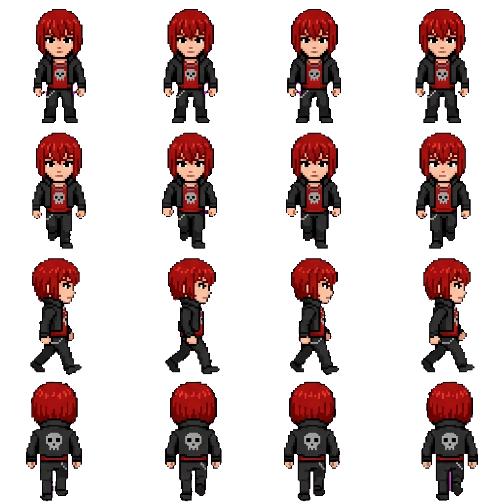 Castiel movement sprite