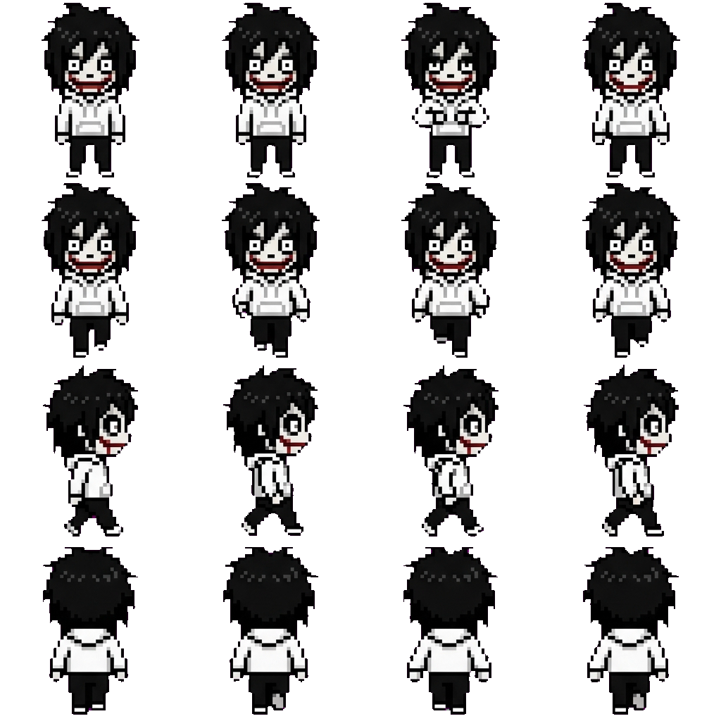 Jeff the Killer movement sprite